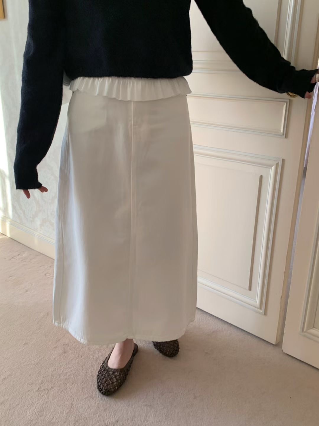 PYT-ot東大門代購女裝新款真品休閑職業人氣熱賣長裙柔軟pretty young thing長裙