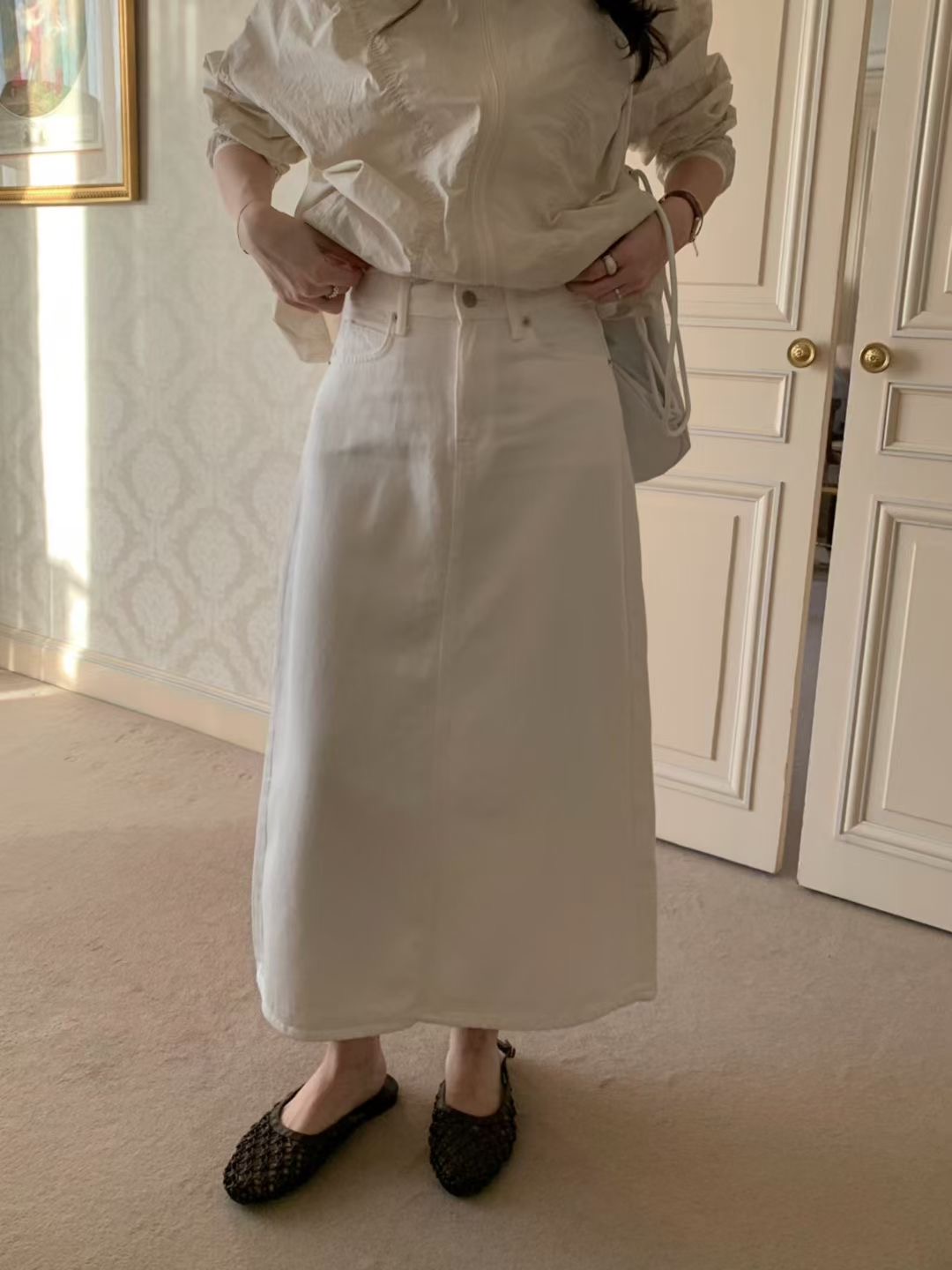 PYT-ot東大門代購女裝新款真品休閑職業人氣熱賣長裙柔軟pretty young thing長裙圖色1