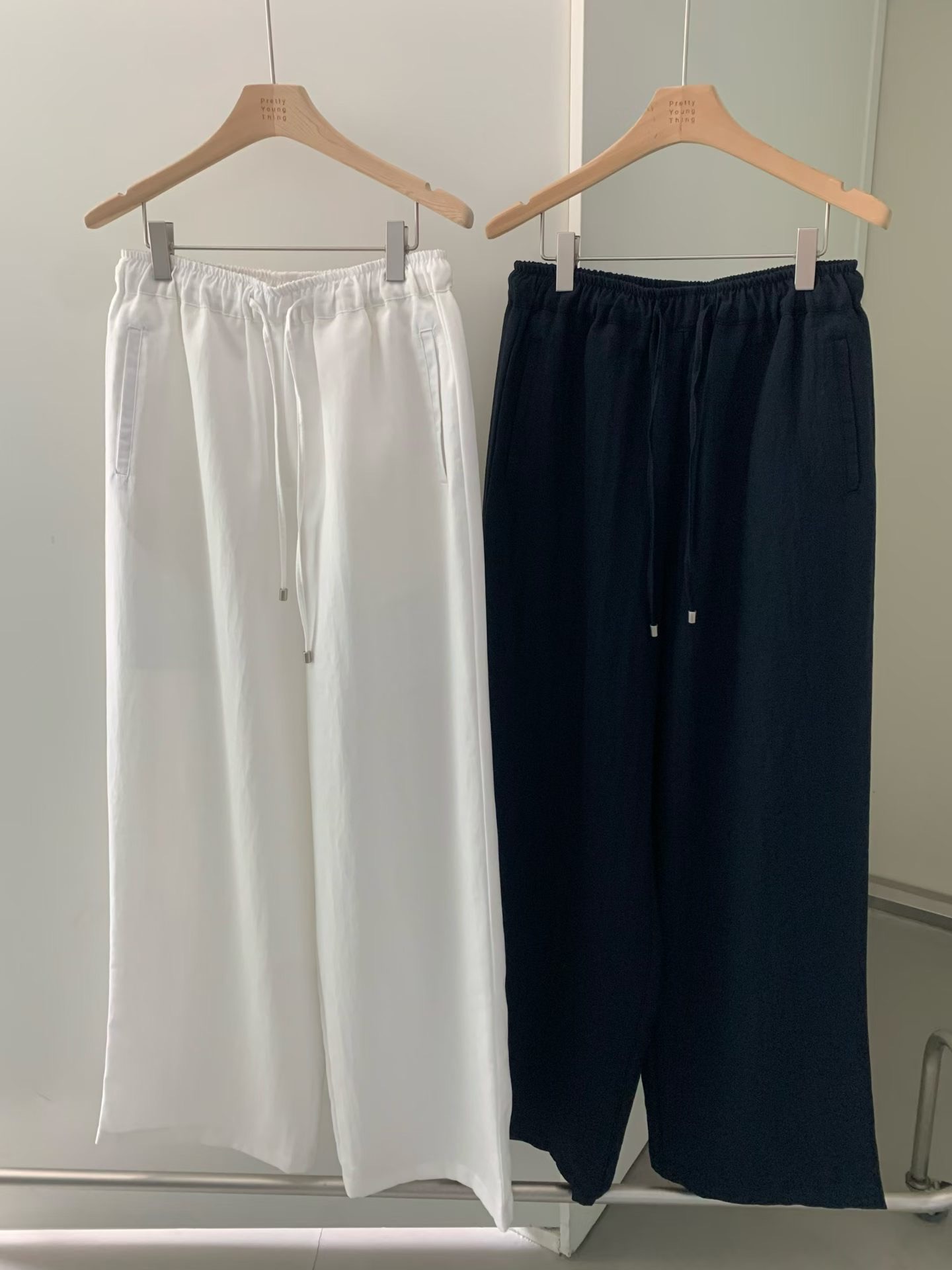 PYT-ot東大門代購女裝新品推薦熱賣時尚26春夏休閑褲纖維pretty young thing休閑褲圖色2左二色