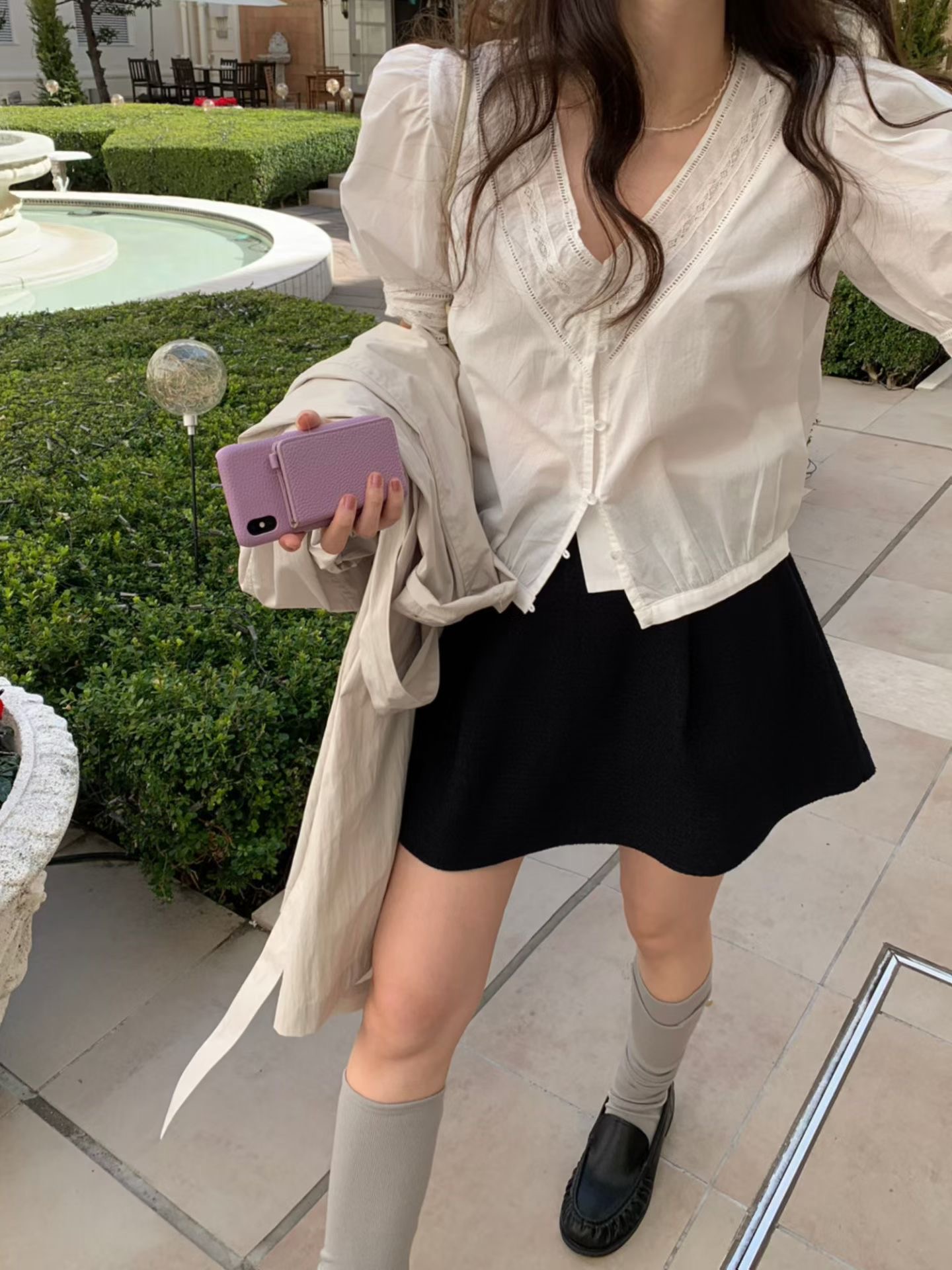 PYT-ot東大門代購女裝新款職業推薦真品時尚休閑襯衫蕾絲衫pretty young thing襯衫/蕾絲衫