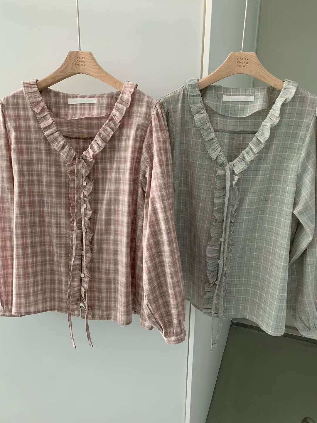 PYT-ot東大門代購女士新品職業休閑時尚26春夏襯衫蕾絲衫pretty young thing襯衫/蕾絲衫