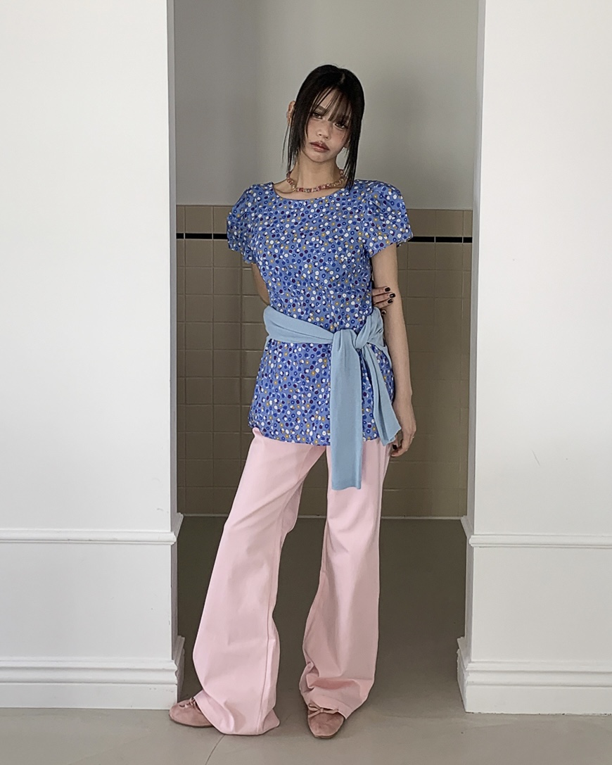 LIVE AID-P韓國直郵女士新品時尚人氣26春夏襯衫蕾絲衫LIVE AID-P襯衫/蕾絲衫