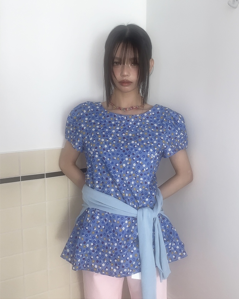 LIVE AID-P韓國直郵女士新品時尚人氣26春夏襯衫蕾絲衫LIVE AID-P襯衫/蕾絲衫