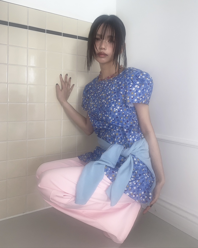 LIVE AID-P韓國直郵女士新品時尚人氣26春夏襯衫蕾絲衫LIVE AID-P襯衫/蕾絲衫