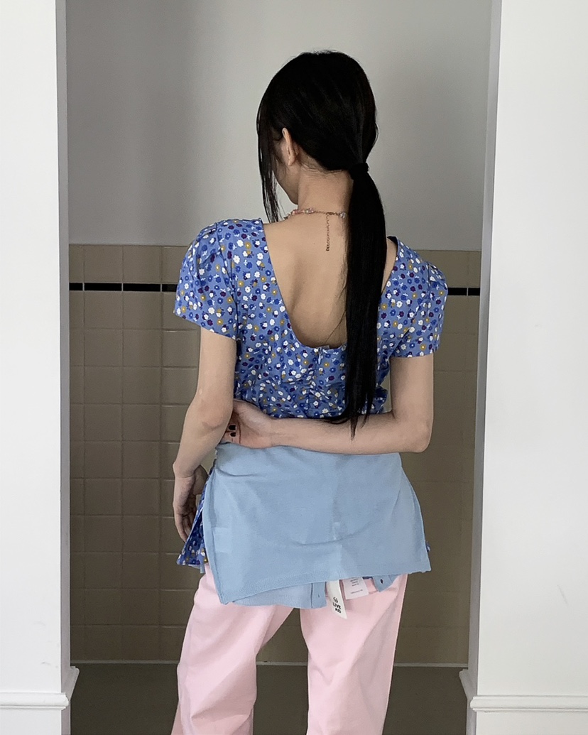 LIVE AID-P韓國直郵女士新品時尚人氣26春夏襯衫蕾絲衫LIVE AID-P襯衫/蕾絲衫