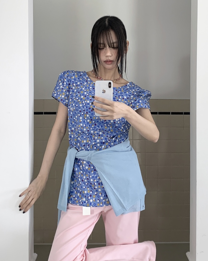 LIVE AID-P韓國直郵女士新品時尚人氣26春夏襯衫蕾絲衫LIVE AID-P襯衫/蕾絲衫