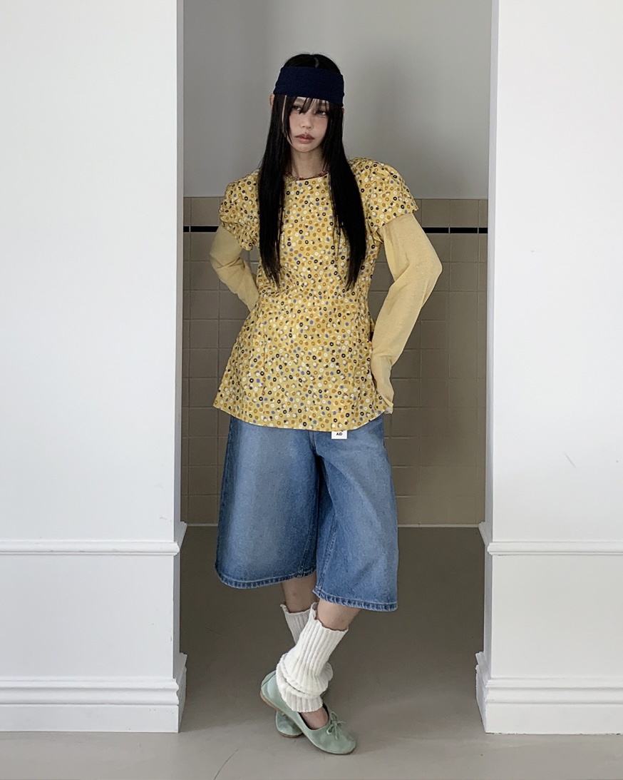 LIVE AID-P韓國直郵女士新品時尚人氣26春夏襯衫蕾絲衫LIVE AID-P襯衫/蕾絲衫