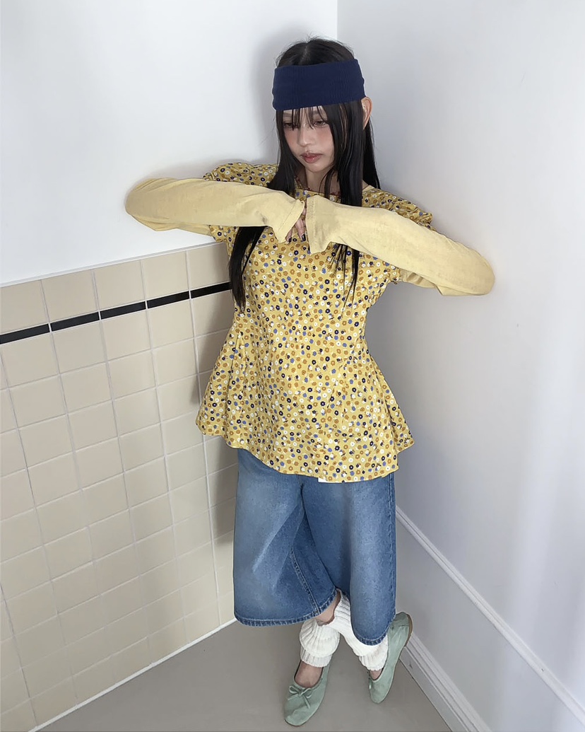 LIVE AID-P韓國直郵女士新品時尚人氣26春夏襯衫蕾絲衫LIVE AID-P襯衫/蕾絲衫