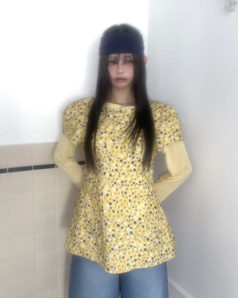 LIVE AID-P韓國直郵女士新品時尚人氣26春夏襯衫蕾絲衫LIVE AID-P襯衫/蕾絲衫