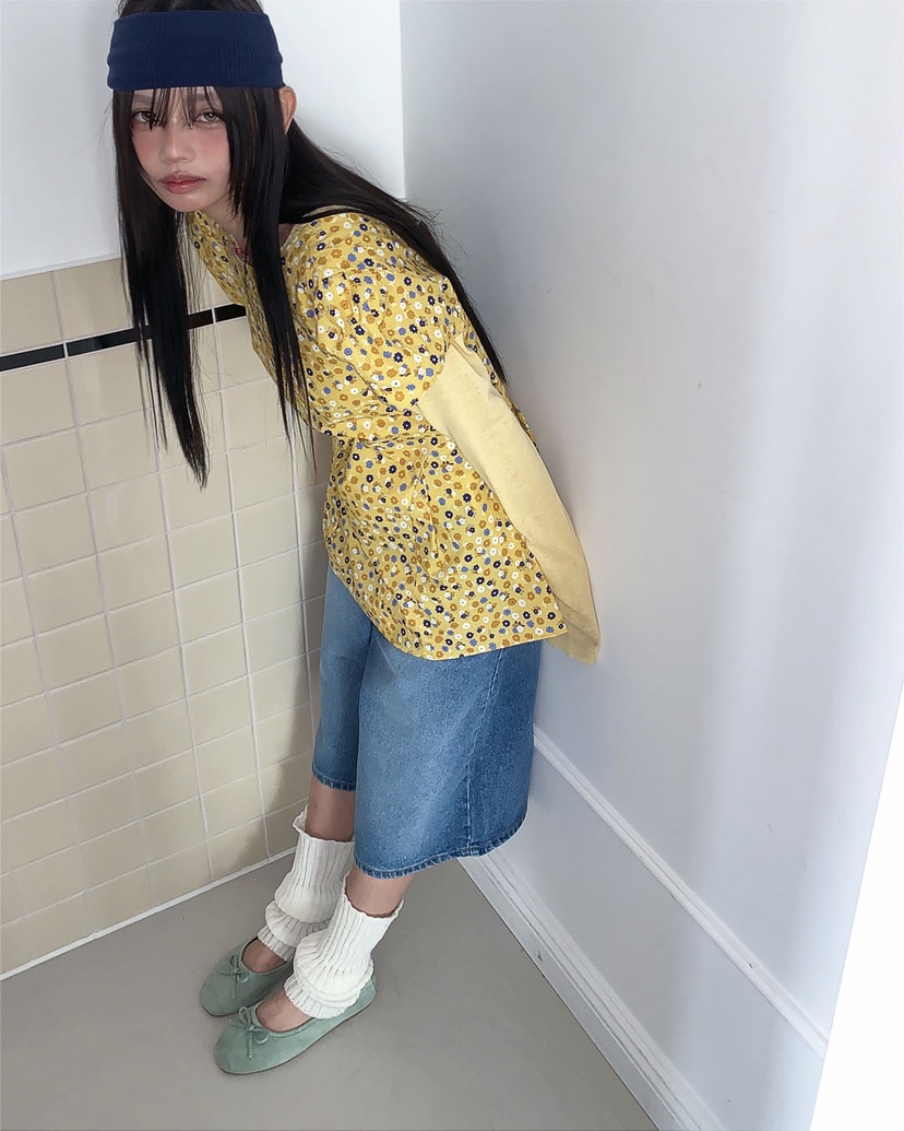 LIVE AID-P韓國直郵女士新品時尚人氣26春夏襯衫蕾絲衫LIVE AID-P襯衫/蕾絲衫