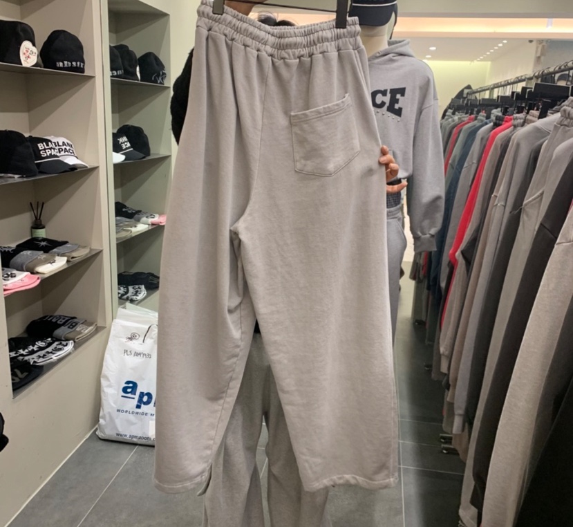 SEEOT韓國東大門代購女裝新品時尚熱賣休閑褲男女同款加絨SEEOT休閑褲