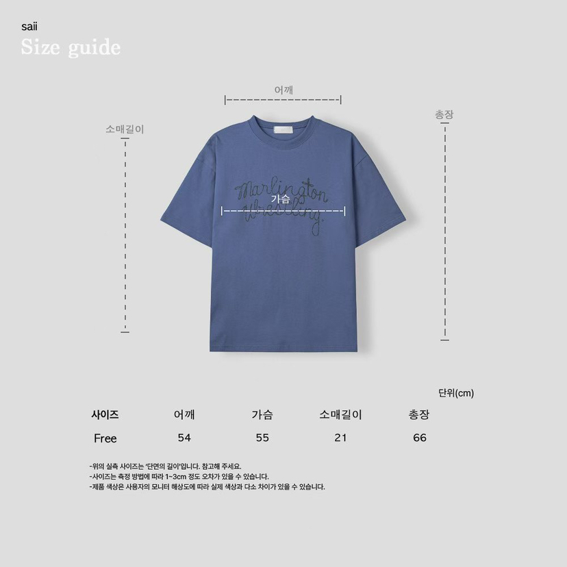 SAII韓國直郵實拍女士新款職業人氣休閑26春夏T恤男女同款SAIIT恤