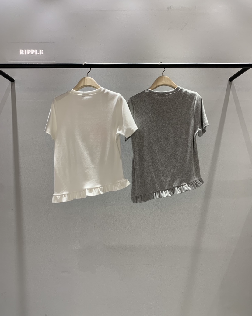 RIPPLE-P韓國直郵女士新品26春夏人氣時尚推薦職業休閑T恤RIPPLE-PT恤