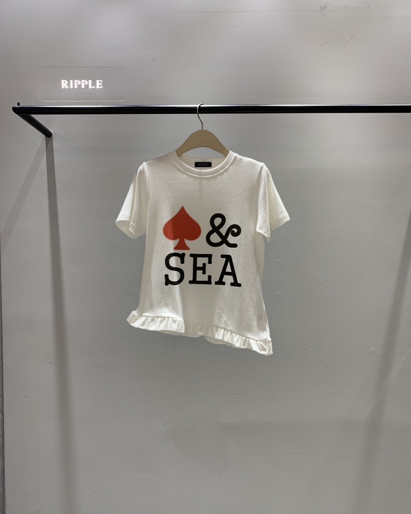 RIPPLE-P韓國直郵女士新品26春夏人氣時尚推薦職業休閑T恤RIPPLE-PT恤圖色1