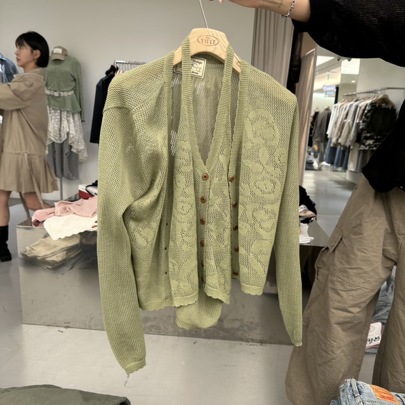 VAULT韓國直郵實拍女裝新款熱賣休閑職業人氣針織衫不含內搭VAULT針織衫圖色1