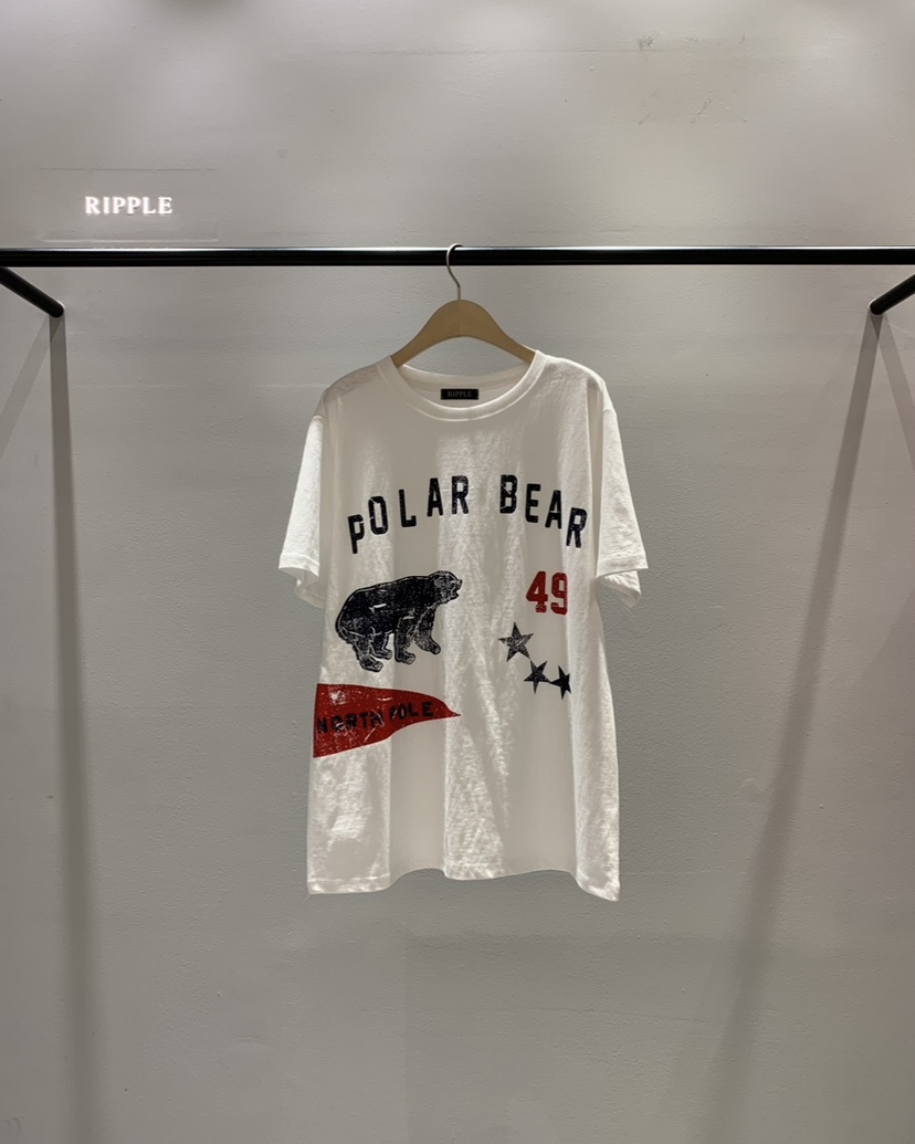 RIPPLE-P韓國直郵實拍女士新品人氣職業推薦休閑時尚T恤RIPPLE-PT恤圖色1