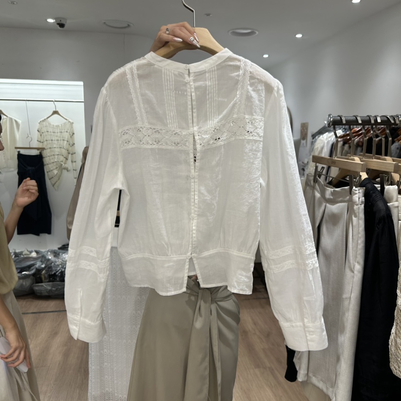 LEWIN韓國直郵實拍女裝新品休閑26春夏人氣熱賣襯衫蕾絲衫LEWIN襯衫/蕾絲衫