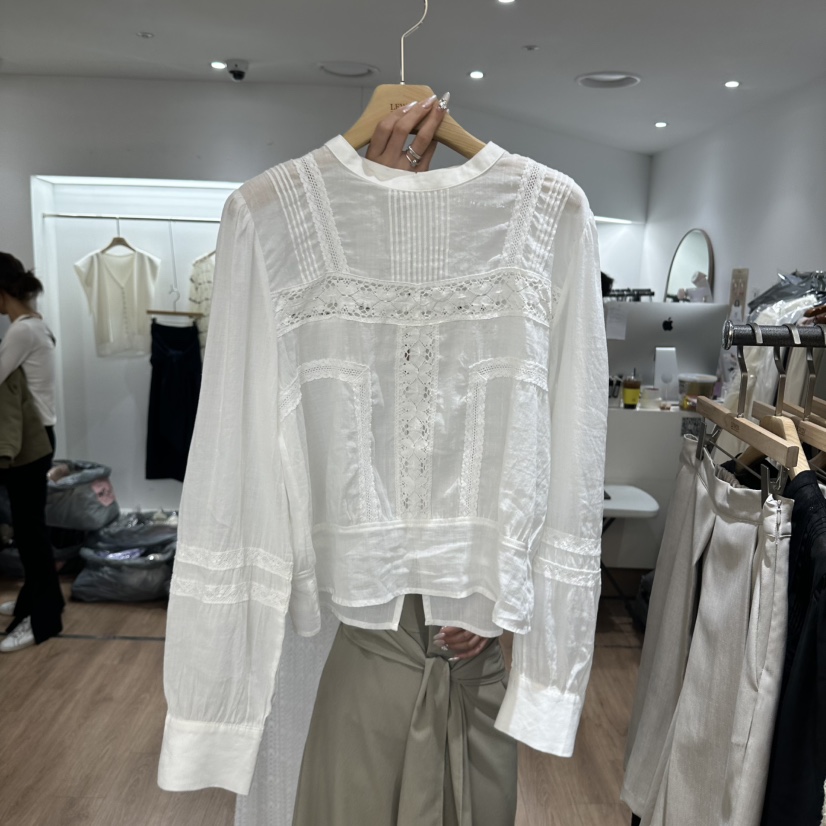 LEWIN韓國直郵實拍女裝新品休閑26春夏人氣熱賣襯衫蕾絲衫LEWIN襯衫/蕾絲衫圖色1