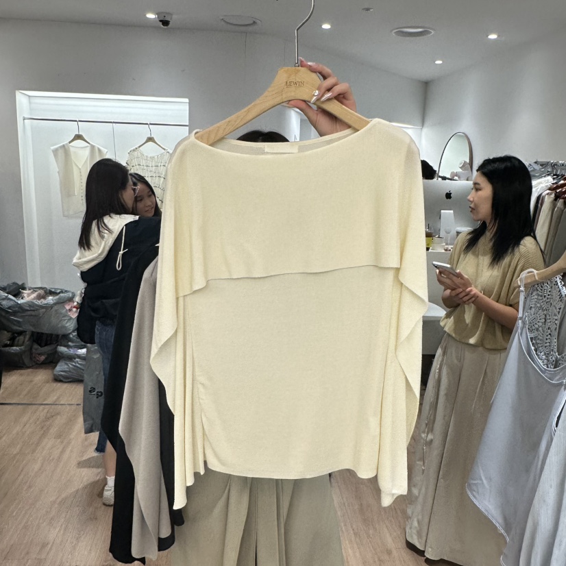 LEWIN韓國東大門直郵女裝新款時尚人氣推薦26春夏針織衫天絲LEWIN針織衫圖色1