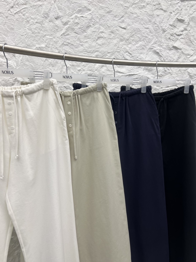 NOVUS韓國直郵女裝新款職業推薦26春夏人氣熱賣休閑褲紐扣NOVUS休閑褲