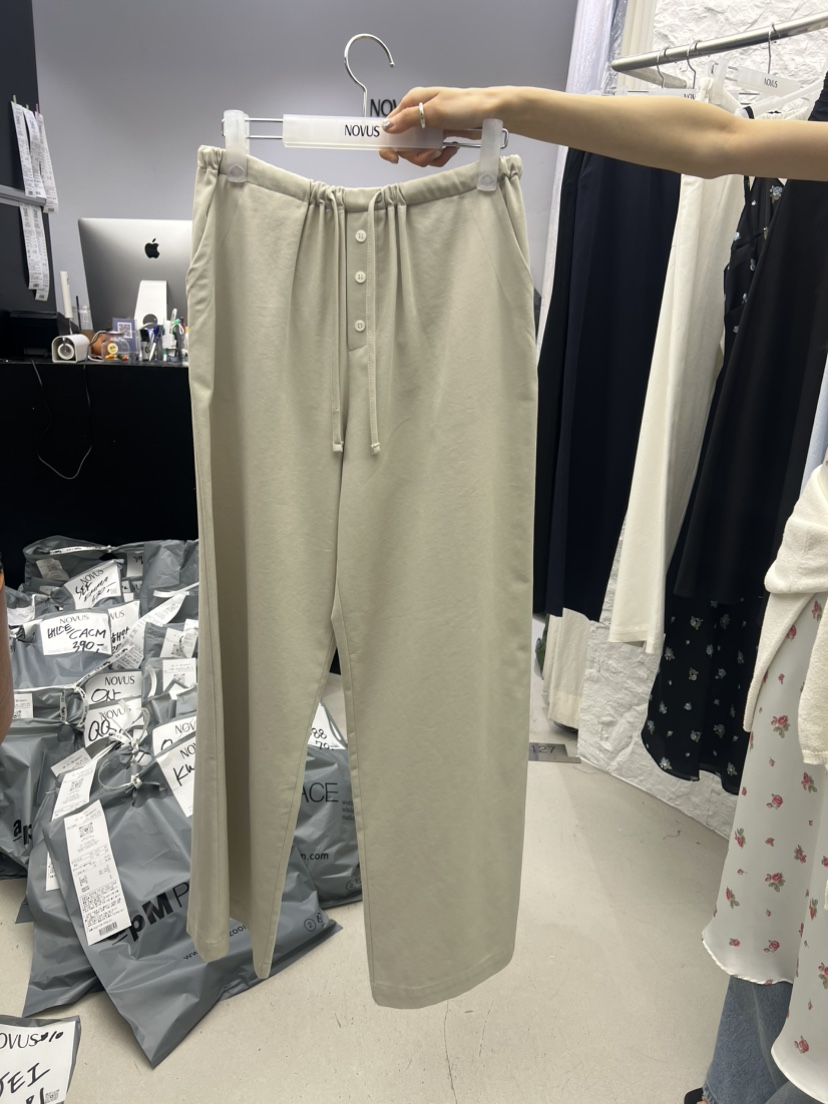 NOVUS韓國直郵女裝新款職業推薦26春夏人氣熱賣休閑褲紐扣NOVUS休閑褲圖色2