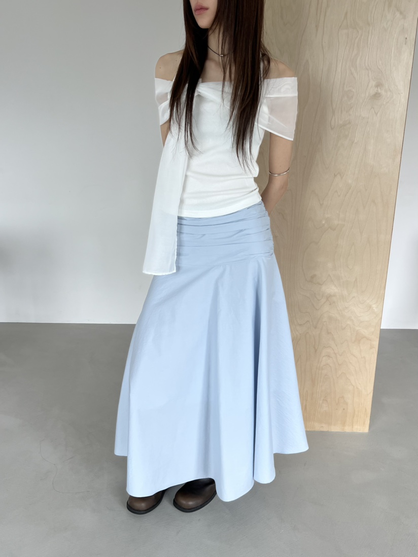 NOVUS韓國直郵實拍女士新款休閑熱賣推薦時尚26春夏職業長裙NOVUS長裙