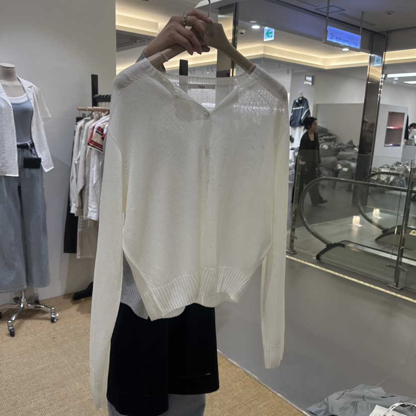 NDE韓國東大門代購女裝新品26春夏時尚人氣熱賣針織衫亞麻布BOHEME_NDE針織衫圖色2