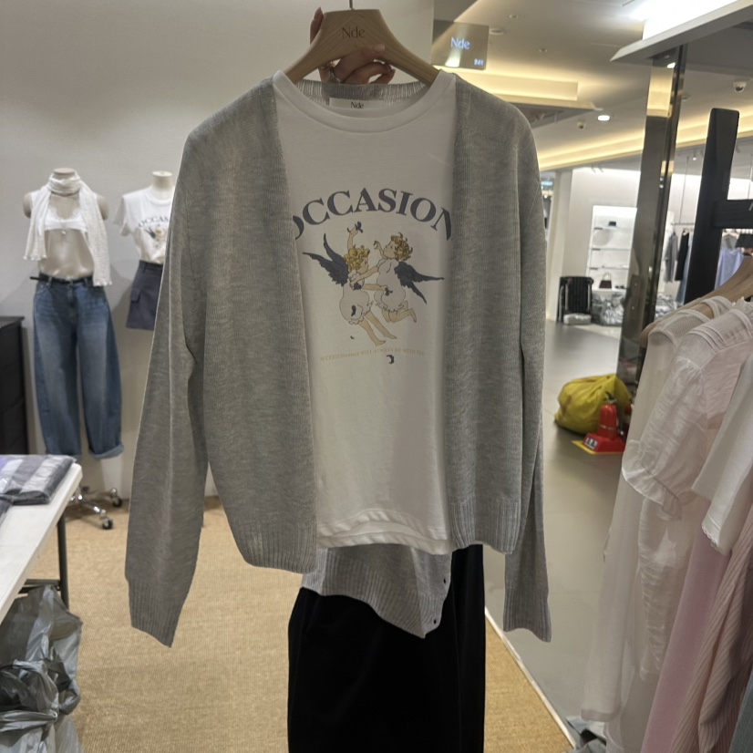 NDE韓國東大門代購女裝新品26春夏時尚人氣熱賣針織衫亞麻布BOHEME_NDE針織衫圖色4