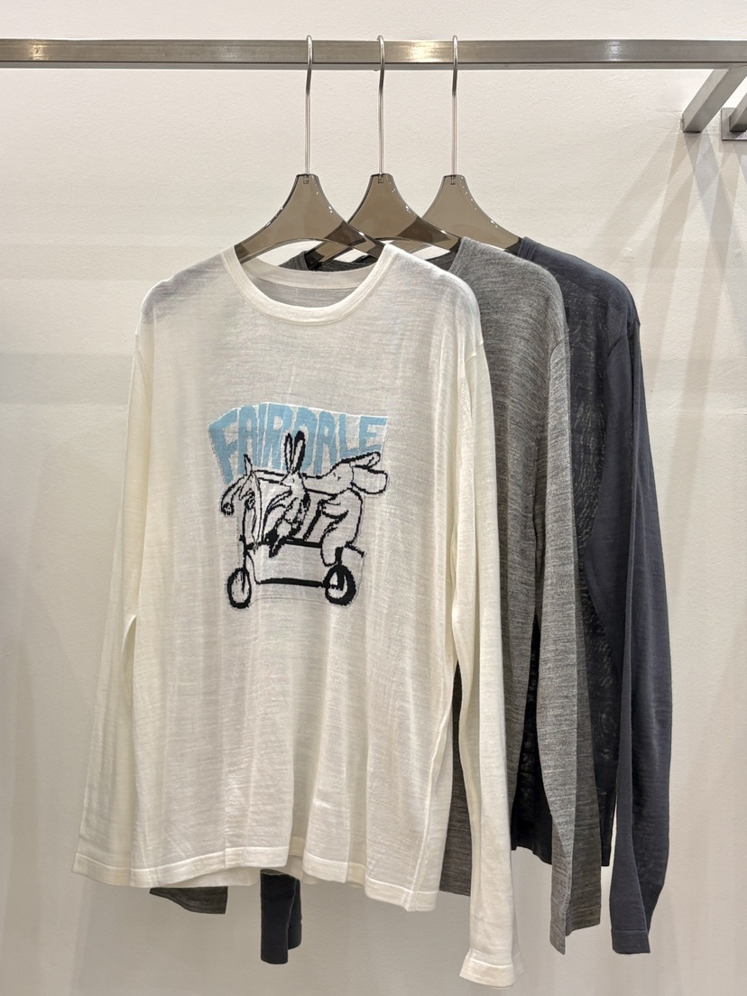 CICI韓國直郵女士新品26春夏職業熱賣人氣推薦長袖T恤兔子Ci Ci長袖T恤