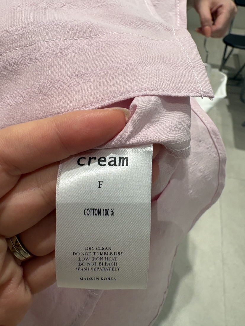 CREAM-P韓國代購女士新品推薦熱賣人氣26春夏襯衫蕾絲衫CREAM-P襯衫/蕾絲衫