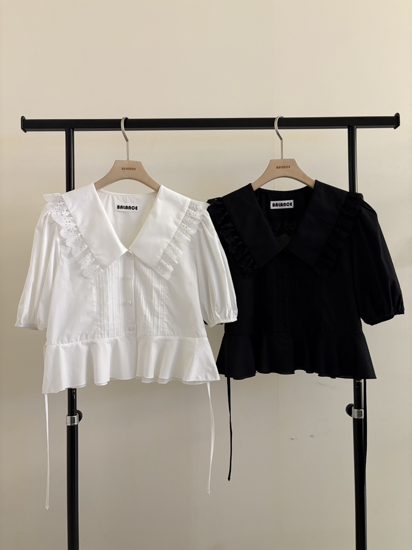 BALANCE韓國直郵女裝新品人氣26春夏職業時尚熱賣襯衫蕾絲衫BALANCE襯衫/蕾絲衫