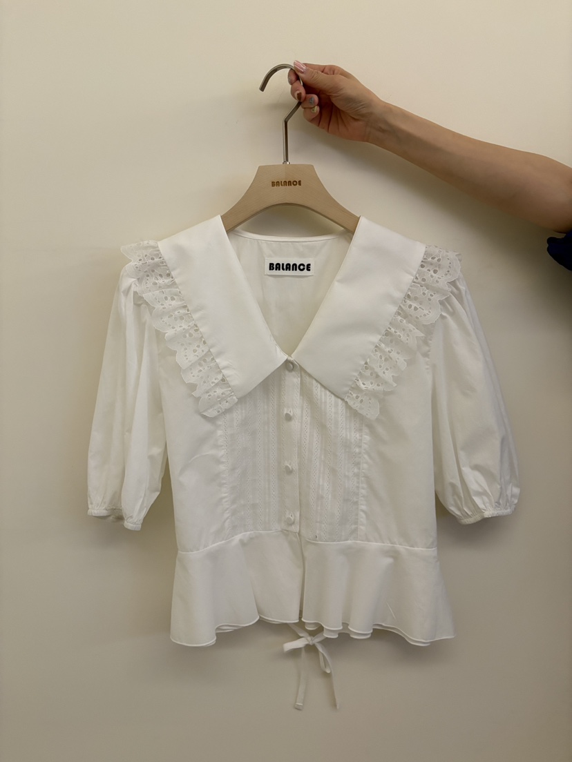 BALANCE韓國直郵女裝新品人氣26春夏職業時尚熱賣襯衫蕾絲衫BALANCE襯衫/蕾絲衫圖色1