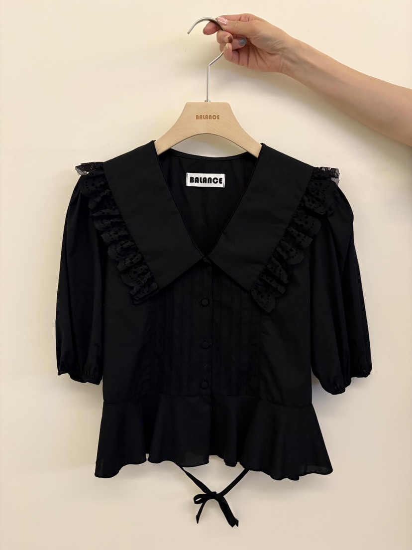 BALANCE韓國直郵女裝新品人氣26春夏職業時尚熱賣襯衫蕾絲衫BALANCE襯衫/蕾絲衫圖色2