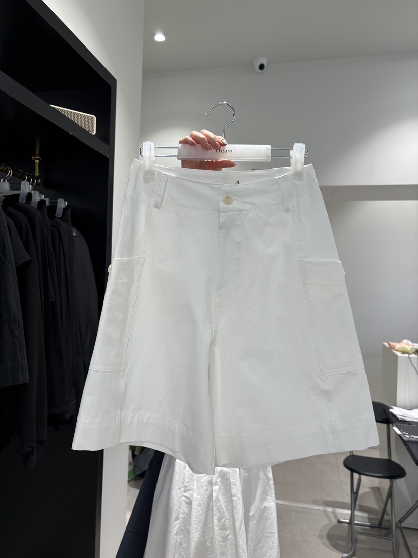 CREAM-P韓國代購女士新款熱賣休閑時尚推薦26春夏短褲口袋CREAM-P短褲圖色1