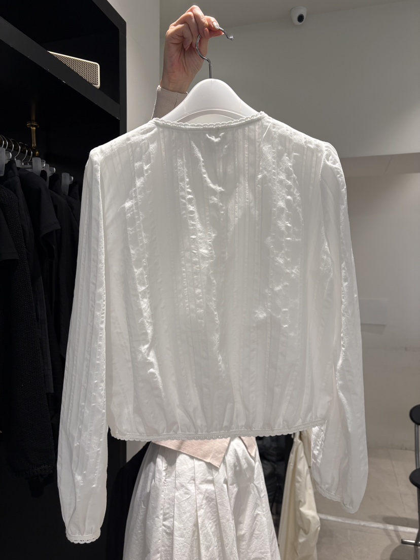 CREAM-P韓國直郵實拍女士新款人氣熱賣職業休閑襯衫蕾絲衫CREAM-P襯衫/蕾絲衫