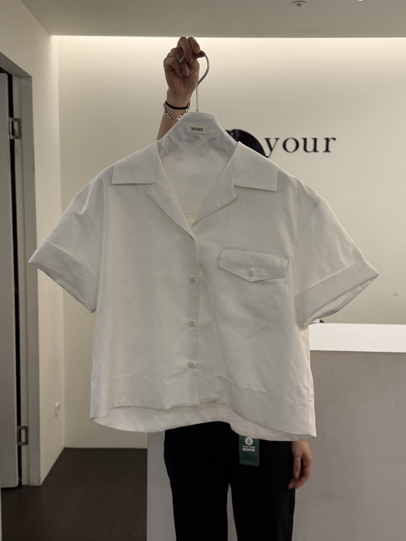 YOUR-P韓國東大門直郵女裝新款時尚推薦26春夏襯衫蕾絲衫YOUR-P襯衫/蕾絲衫圖色1