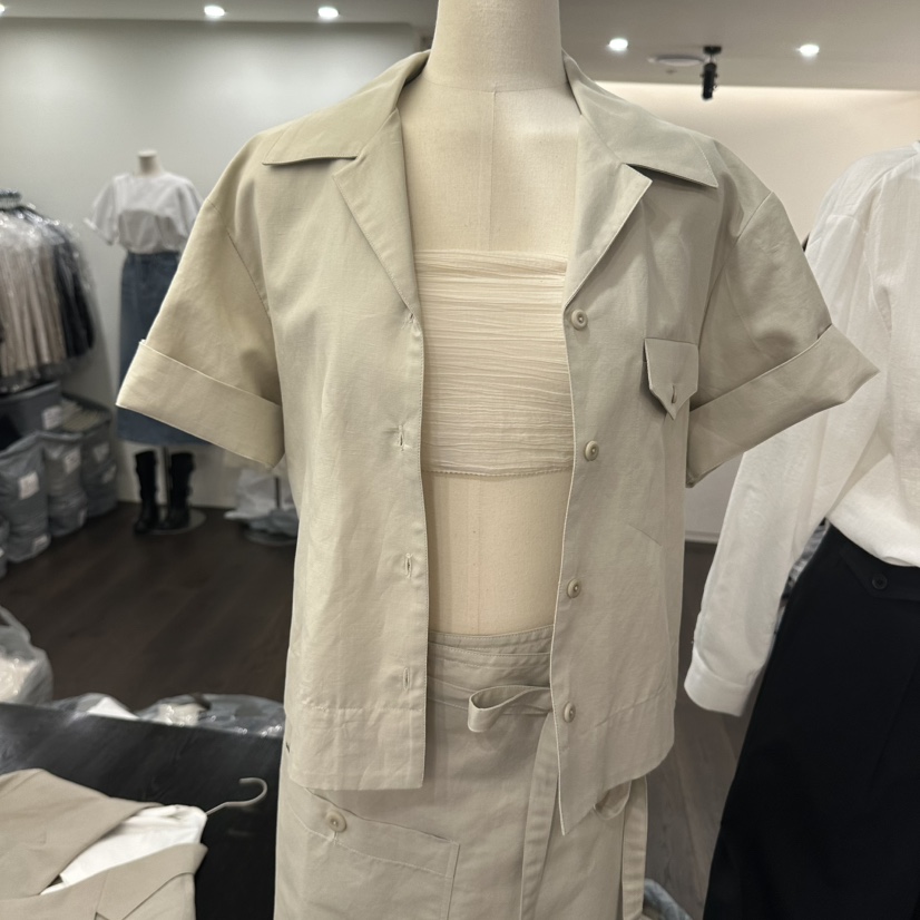 YOUR-P韓國東大門直郵女裝新款時尚推薦26春夏襯衫蕾絲衫YOUR-P襯衫/蕾絲衫圖色3