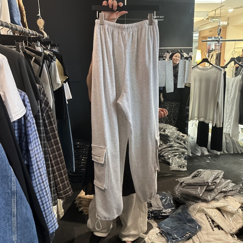 ELF-L韓國東大門直郵女士新品時尚推薦休閑褲工裝褲拉鏈PROJECT ELF/ELF-L休閑褲