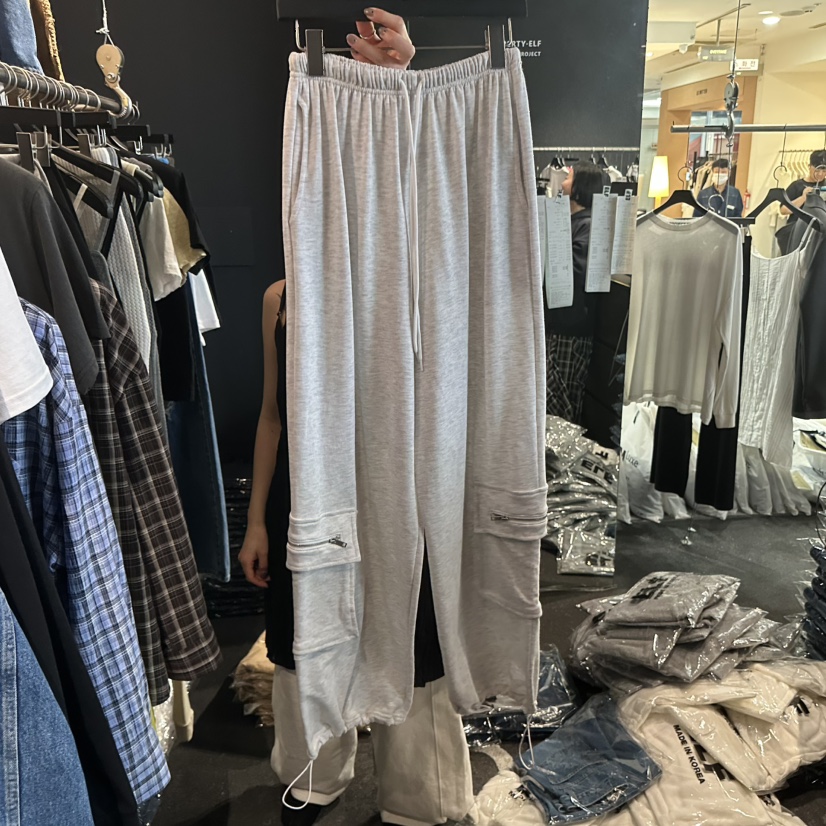 ELF-L韓國東大門直郵女士新品時尚推薦休閑褲工裝褲拉鏈PROJECT ELF/ELF-L休閑褲圖色1