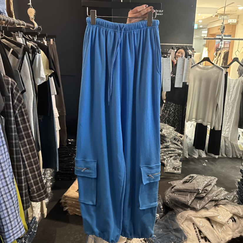 ELF-L韓國東大門直郵女士新品時尚推薦休閑褲工裝褲拉鏈PROJECT ELF/ELF-L休閑褲圖色2