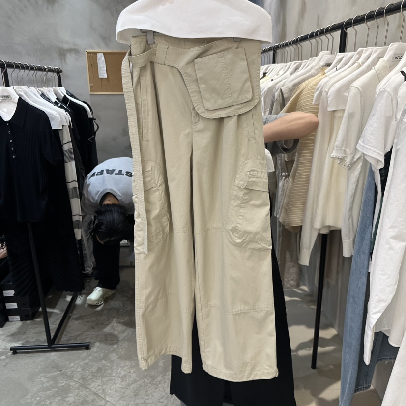 HELDER-P韓國直郵實拍女裝新品26春夏休閑褲工裝褲含腰包HELDER休閑褲圖色1
