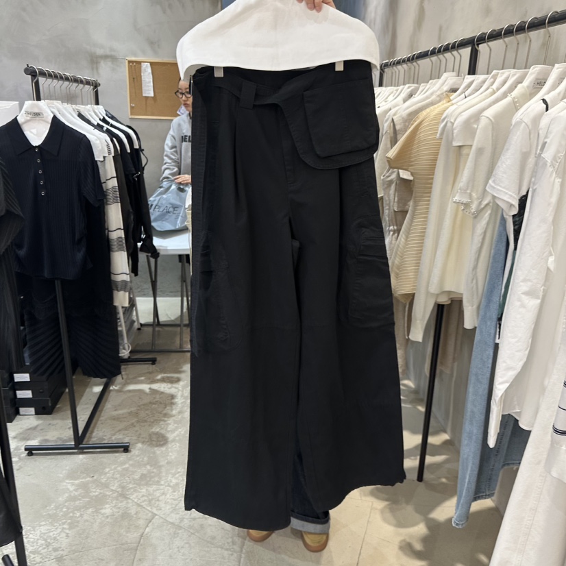 HELDER-P韓國直郵實拍女裝新品26春夏休閑褲工裝褲含腰包HELDER休閑褲圖色2