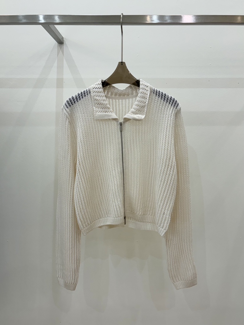 CICI韓國東大門直郵女裝新款人氣推薦針織衫連帽衫網眼拉鏈Ci Ci針織衫圖色1