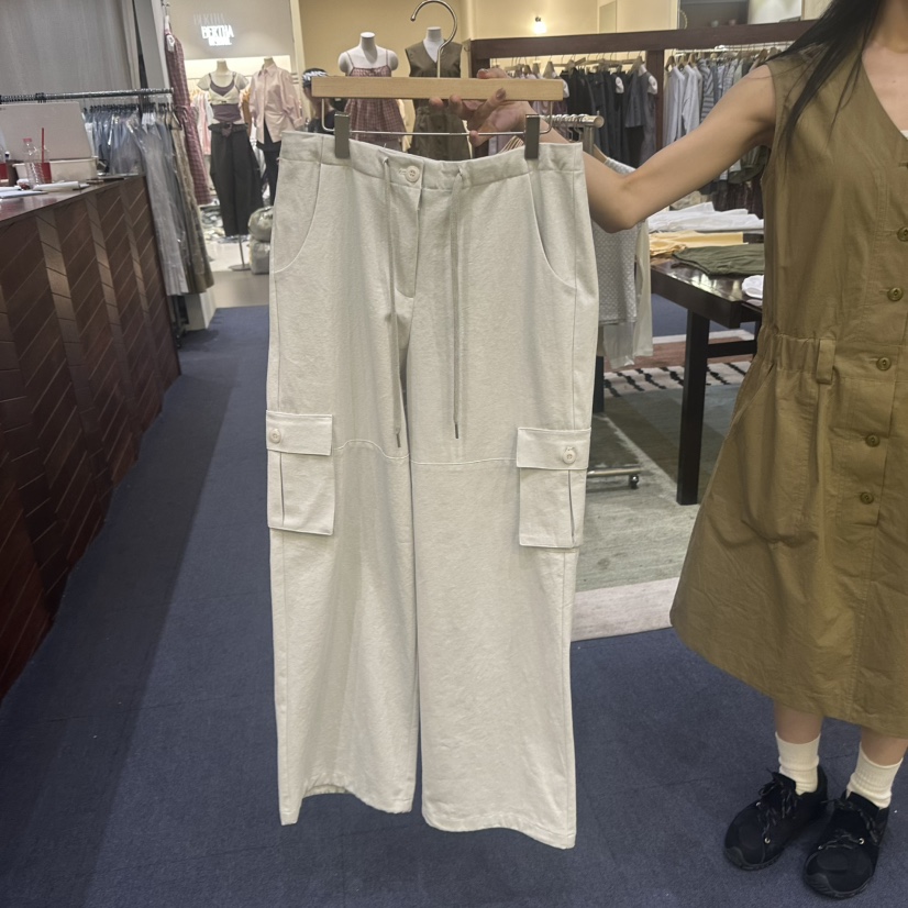 FURE韓國東大門直郵女士新款人氣熱賣職業休閑褲工裝褲口袋FURE休閑褲圖色1