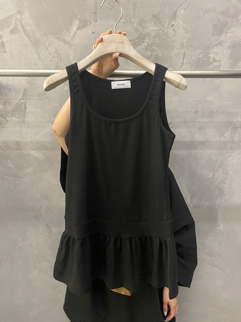 THE VETIVER-A韓國直郵實拍女裝新款休閑吊帶背心荷葉邊VETIVER吊帶/背心圖色3