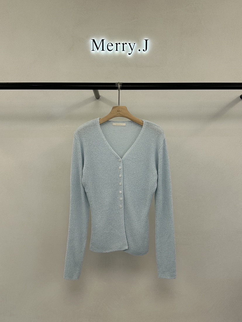 MERRY-J韓國東大門直郵女士新款熱賣人氣針織衫修身開衫MERRY-J針織衫圖色1