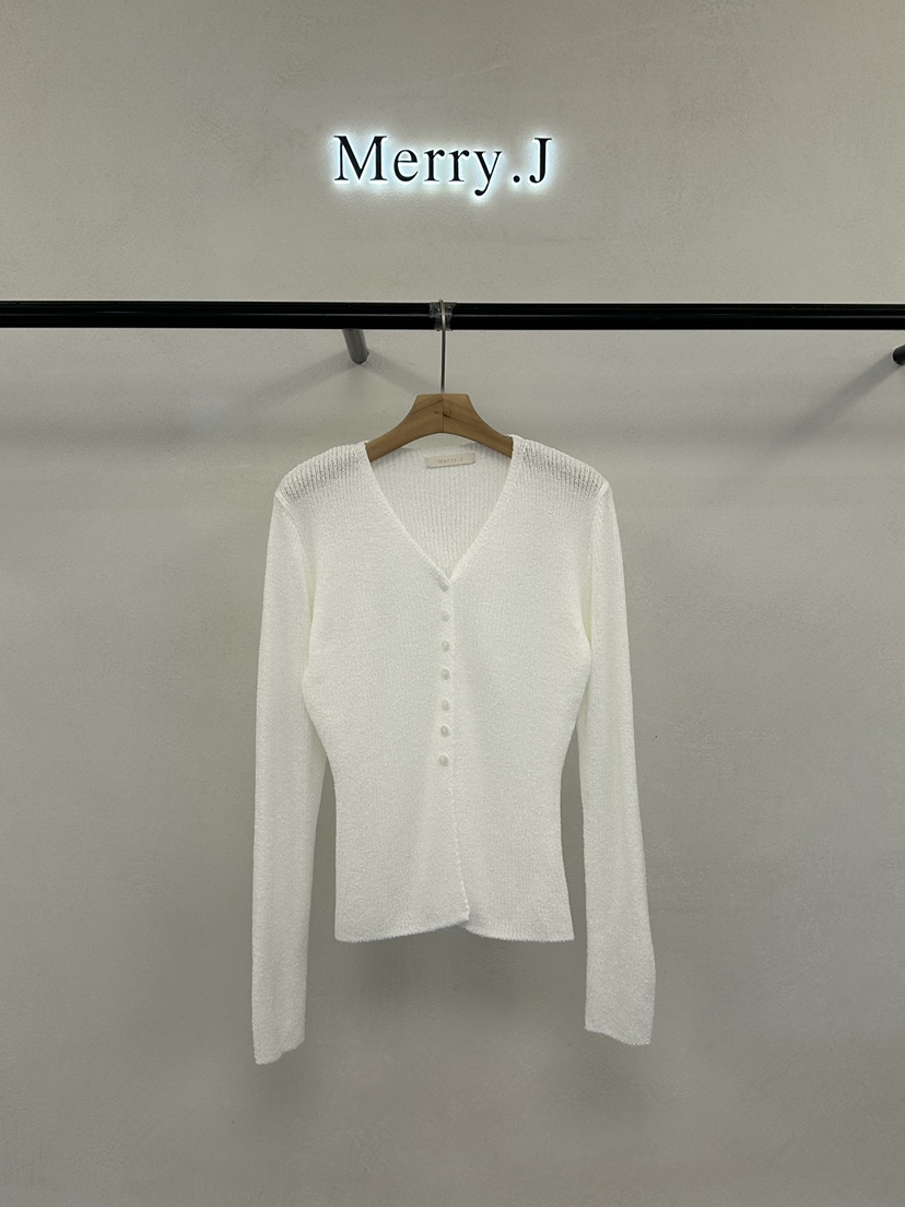 MERRY-J韓國東大門直郵女士新款熱賣人氣針織衫修身開衫MERRY-J針織衫圖色2