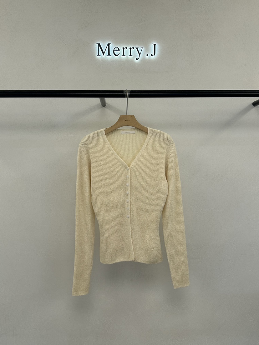 MERRY-J韓國東大門直郵女士新款熱賣人氣針織衫修身開衫MERRY-J針織衫圖色3