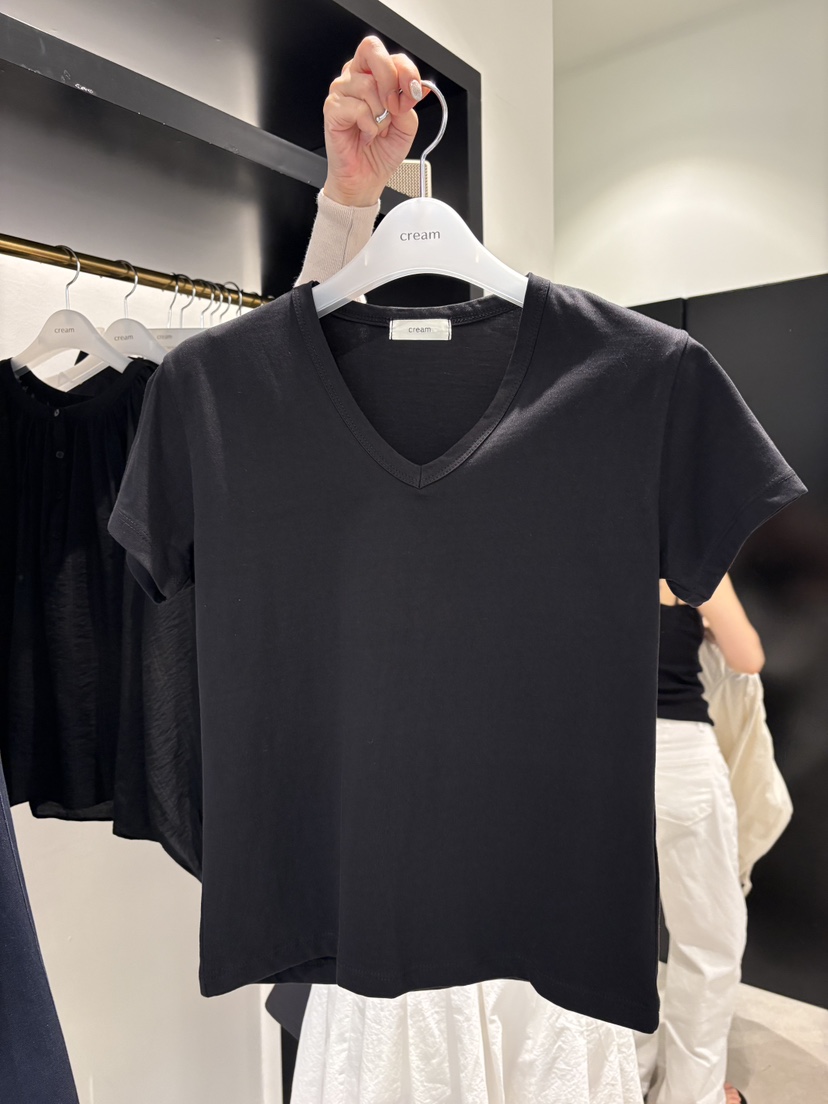 CREAM-P韓國東大門代購女裝新款熱賣時尚推薦26春夏職業T恤CREAM-PT恤圖色4