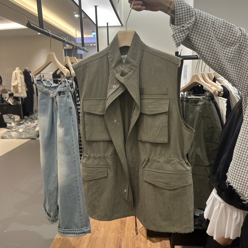 JADEMARKET韓國代購女裝新品職業時尚26春夏熱賣休閑馬甲JADE SEOUL_MARKET馬甲圖色1